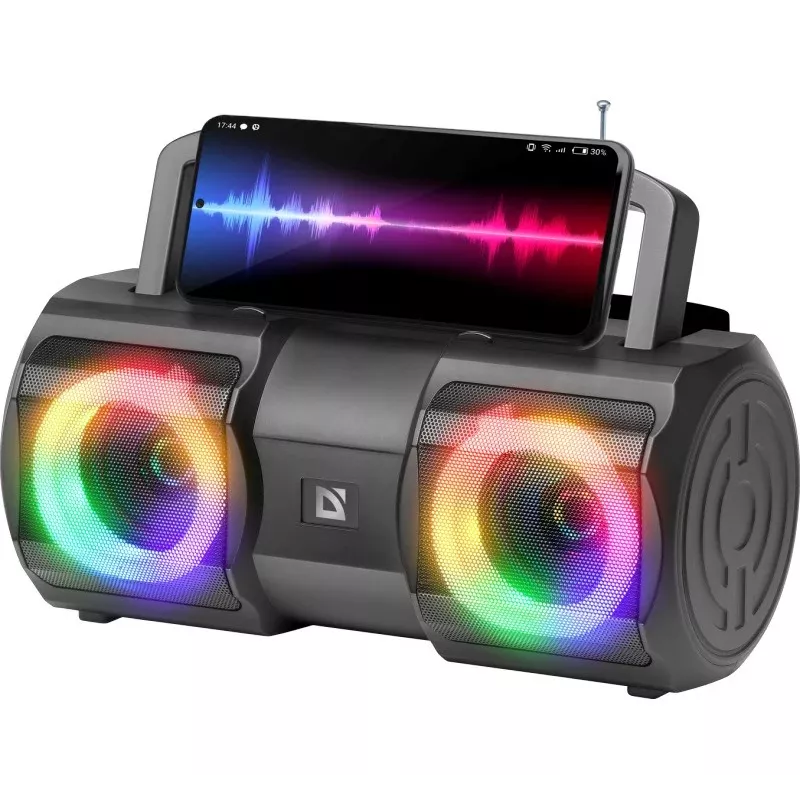 Defender BeatBox 20 Bluetooth-kaiutin 20W valolla, mikrofoni, FM, USB, TF