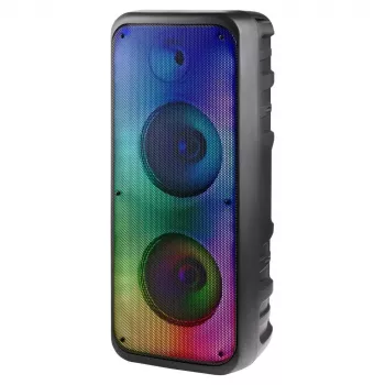 Defender BOOMER 35 kannettava Bluetooth-kaiutin 30W MP3/FM/SD/USB/AUX/TWS/LCD/RGB/MIC-karaoke - musta