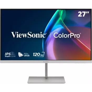 ViewSonic VP2766-2K-W 27 tuuman QHD IPS 120Hz USB-C telakointinäyttö, valkoinen