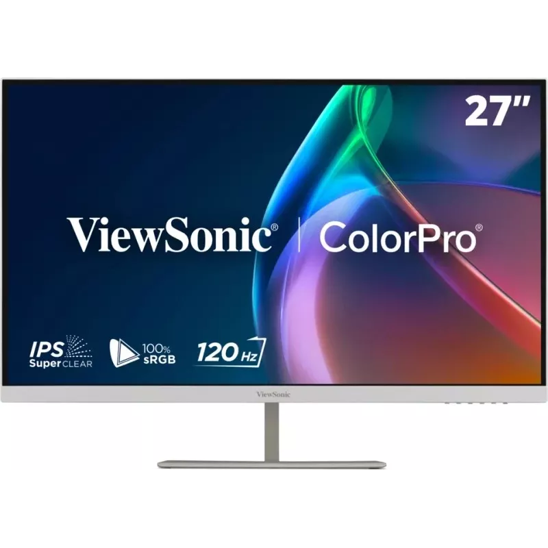 ViewSonic VP2766-2K-W 27 tuuman QHD IPS 120Hz USB-C telakointinäyttö, valkoinen