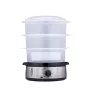 Alpina sähköinen höyrykeitin 800W hopea 3 tasoa 9,5L BPA-vapaa