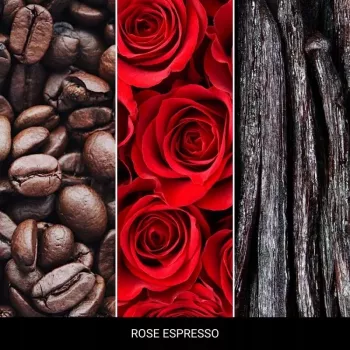 Millefiori White Rose Espresso -tuoksuklipsi auton ilmanraikastin