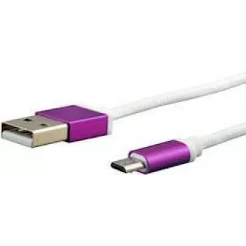 e+p CCS 549 USB 2.0 Micro-USB B - USB A -kaapeli, 1 m, valkoinen