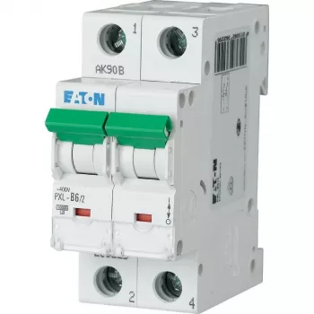 Eaton PXL-C6/2 johdonsuojakatkaisija (MCB), 2-napainen, 6 A, C-käyrä, 6 kA, 230/400 V AC 236278