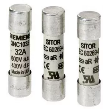 Siemens sylinterimäinen sulake 16A 600V AC gG 10x38mm 3NC1016