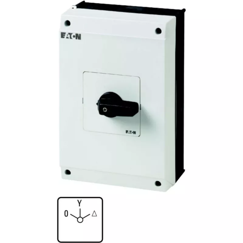 Eaton 207234 T5B-4-8410/I4 tähti-kolmiokytkin kotelossa, 63 A, 0-Y-Δ, IP65