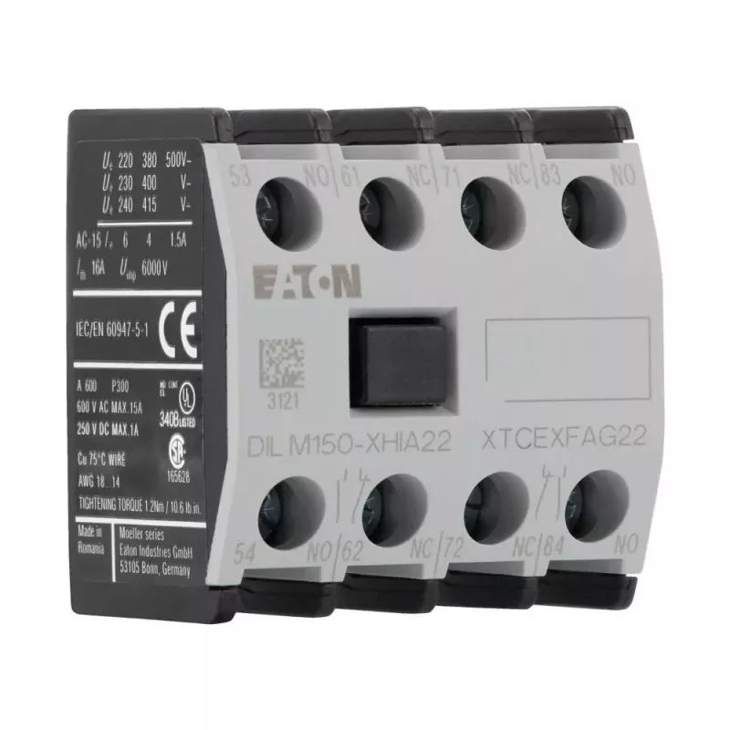 Eaton DILM150-XHIA22 apukoskettimisto, 2NO+2NC, etuasennus, ruuviliittimet 283464