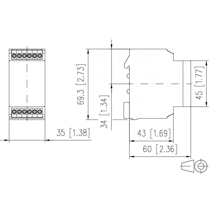 METZ CONNECT 11027613 monitoimiaikarele, 24V AC/DC, 2W, 1 CO, 0,05s-100h, DIN-kisko