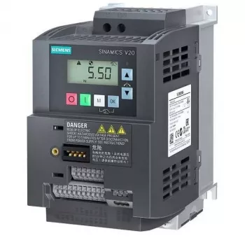 Siemens SINAMICS G120C kompaktitaajuusmuuttaja 1,1 kW integroidulla suodattimella, 3 AC 380-480 V, IP20, FSAA 6SL32105BB211BV1