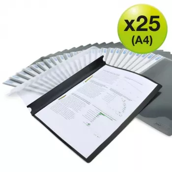 Rapesco ECO A4 heftmappe musta (25 kpl:n pakkaus) - 1815
