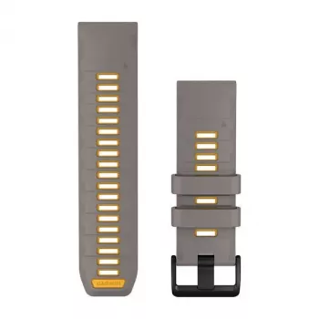 Garmin QuickFit 26 mm silikoniranneke kelloon liuskekivenharmaa/keltainen 010-14508-02