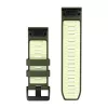 Garmin QuickFit 26 mm silikoniranneke kelloihin - Olive Drab / Lemon 010-14508-01