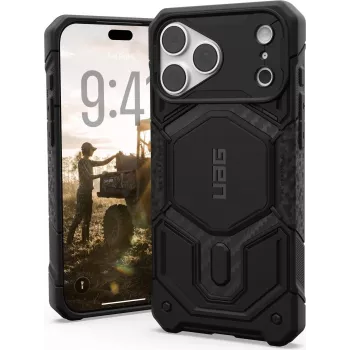 UAG Urban Armor Gear Monarch Pro MagSafe -kotelo Apple iPhone 18 Pro Max/17 Pro Max, Carbon Fiber 114568114242