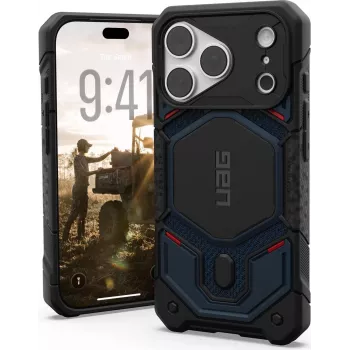 UAG Urban Armor Gear Monarch Pro MagSafe -kotelo Apple iPhone 18 Pro/17 Pro – Kevlar Mallard Blue 114569113955