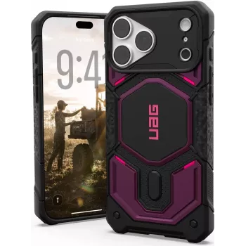 UAG Urban Armor Gear Monarch Pro MagSafe -kotelo | Limited SYNTH Collection | Apple iPhone 18 Pro Max/17 Pro Max | Deep Purple (violetti) | 114568114I4I