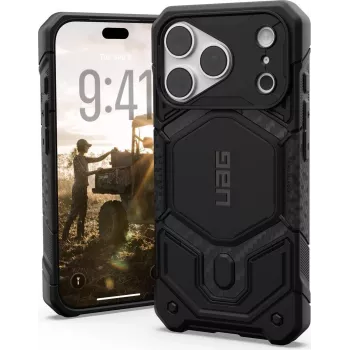 UAG Urban Armor Gear Monarch Pro MagSafe -kotelo Apple iPhone 18 Pro/17 Pro - Carbon Fiber 114569114242