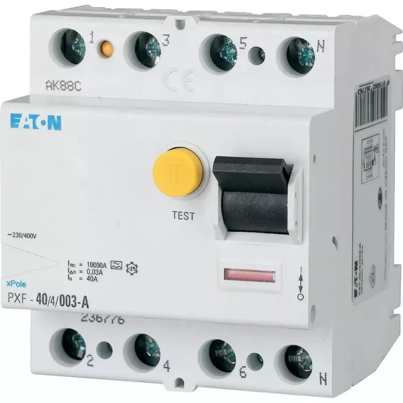 EATON PXF-40/4/003-B vikavirtasuojakytkin, 40A, 4-napainen, 30mA, tyyppi B 300299