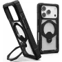 UAG Urban Armor Gear Plasma XTE 360 MagSafe Kickstand -kotelo Apple iPhone 18 Pro/17 Pro - musta/läpinäkyvä 11457311404G
