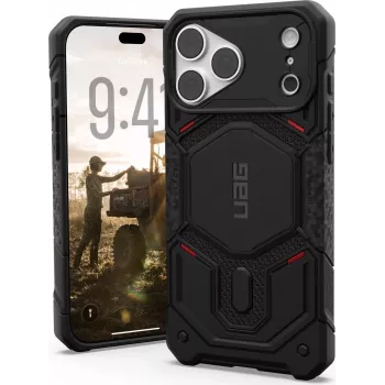 UAG Urban Armor Gear Monarch Pro MagSafe -kotelo Apple iPhone 18 Pro Max/17 Pro Max - Kevlar musta 114568113940