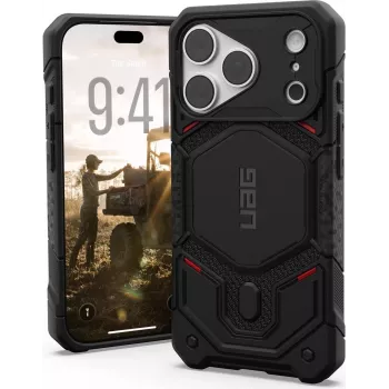 UAG Urban Armor Gear Monarch Pro MagSafe -kotelo Apple iPhone 18 Pro/17 Pro - Kevlar musta 114569113940