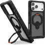 UAG Urban Armor Gear Plasma XTE 360 MagSafe Kickstand -kotelo Apple iPhone 18 Pro Max/17 Pro Max – musta/oranssi/harmaa läpinäkyvä 114572114097