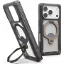 UAG Urban Armor Gear Plasma XTE 360 MagSafe Kickstand kuori Apple iPhone 18 Pro/17 Pro – Ash (Translucent Grey) 114573113136
