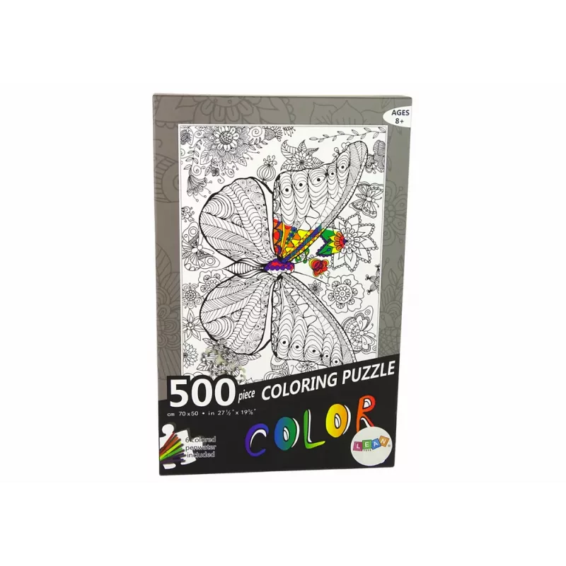 LEAN TOYS värityspalapelit 500 palaa perhonen