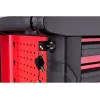 Yato YT-5530 7-laatikkoinen työpajavaunu teräs musta/punainen