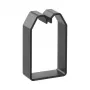 Hager LK750503 PVC pinta-asennettava kaapelikanava 75x50mm musta 2m