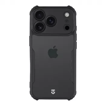 Tactical Back Cover Quantum Stealth iPhone 18 Pro läpinäkyvä/musta