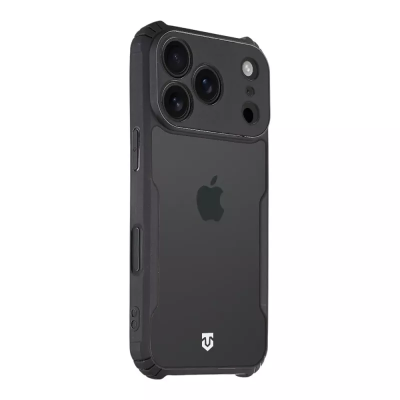 Tactical Back Cover Quantum Stealth iPhone 18 Pro läpinäkyvä/musta