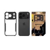Tactical Back Cover Quantum Stealth iPhone 18 Pro läpinäkyvä/musta