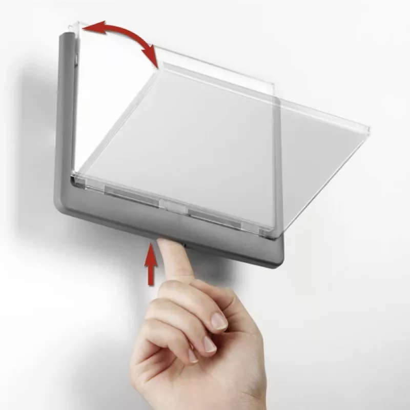 DURABLE Click Sign ovischild 149x105,5 mm liimaus-/ruuvausasennus grafiitti