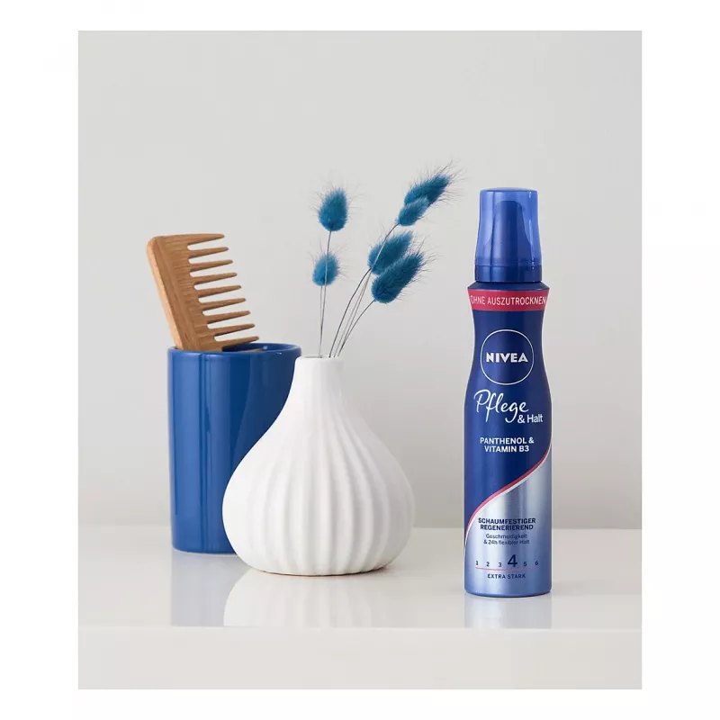 NIVEA Care & Hold muotoiluvaahto 150 ml – vahva pito, tuuheus ja hoito