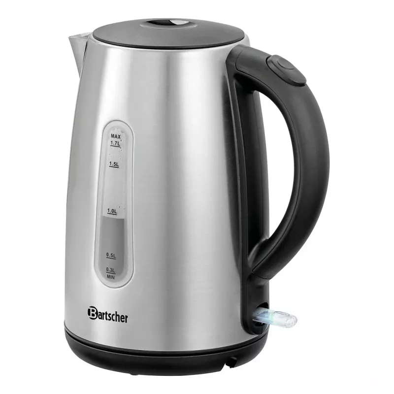 Bartscher 200095 1,7L ruostumaton teräs langaton vedenkeitin 2200W hopea