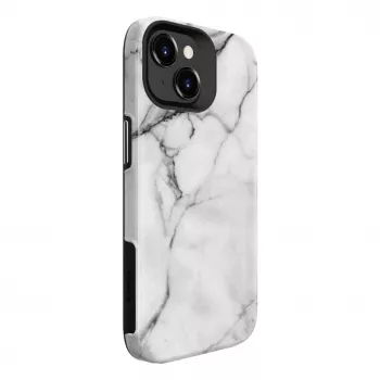 Evelatus Apple iPhone 15 Plus Armor kuori TPU+PC marmori valkoinen