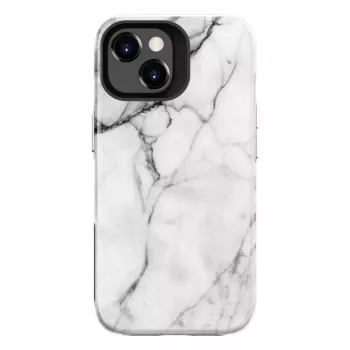 Evelatus Apple iPhone 15 Plus Armor kuori TPU+PC marmori valkoinen
