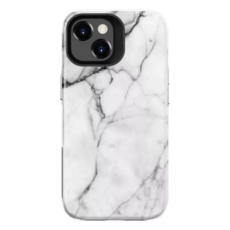 Evelatus Apple iPhone 15 Plus Armor kuori TPU+PC marmori valkoinen