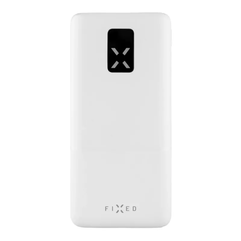 Fixed Zen 20 varavirtalähde 20000 mAh LCD-näytöllä ja PD 20W lähdöllä - valkoinen FIXZEN-20-WH