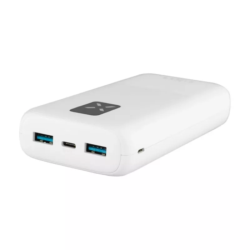 Fixed Zen 20 varavirtalähde 20000 mAh LCD-näytöllä ja PD 20W lähdöllä - valkoinen FIXZEN-20-WH