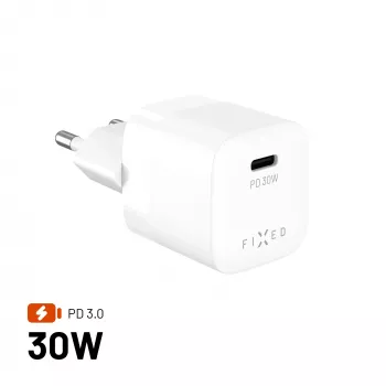 Fixed Mini USB-C GaN -laturi 30W - musta