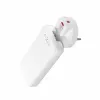 Fixed Slim Traveller 2xUSB-C -matkalaturi maailmanadaptereilla, GaN, 45W – valkoinen