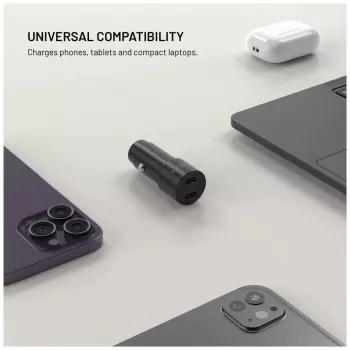 Fixed Dual-USB-C-autolaturi 65W PD 3.0