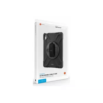 Fixed Silikon Tab -kotelo Samsung Galaxy Tab A11, musta