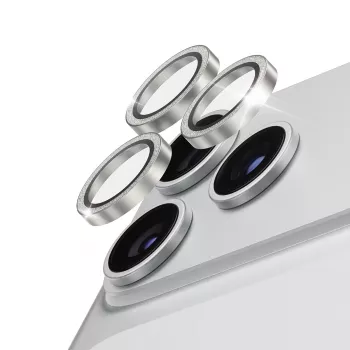 PanzerGlass Hoops keraaminen objektiivinsuoja kimaltava hopea iPhone 18 Pro / 18 Pro Max