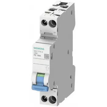 Siemens 5SY17104 SENTRON 1-napainen MCB, 10 A, C-käyrä, 72 V DC, 10 kA, sinetöitävissä