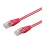 Wentronic 1 m Cat6 RJ-45 -verkkokaapeli, kullattu, magenta 95261
