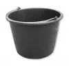 Bradas KTW16 16L PVC-rakennusämpäri, musta, pyöreä, metallisankakahva ja sisäasteikko