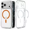 Spigen Ultra Hybrid MagSafe -kotelo iPhone 17 Pro / 18 Pro - läpinäkyvä/oranssi