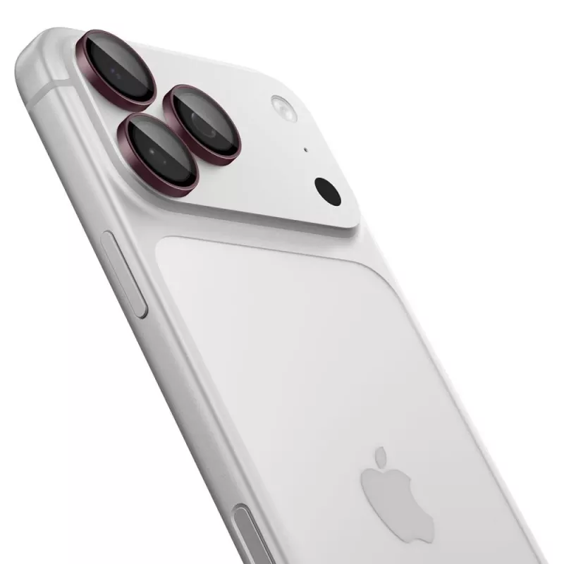 Spigen Optik Pro GLAS.tR EZ FIT kameraobjektiivin suojus 2 kpl:n pakkaus iPhone 18 Pro/18 Pro Max – Dark Cherry